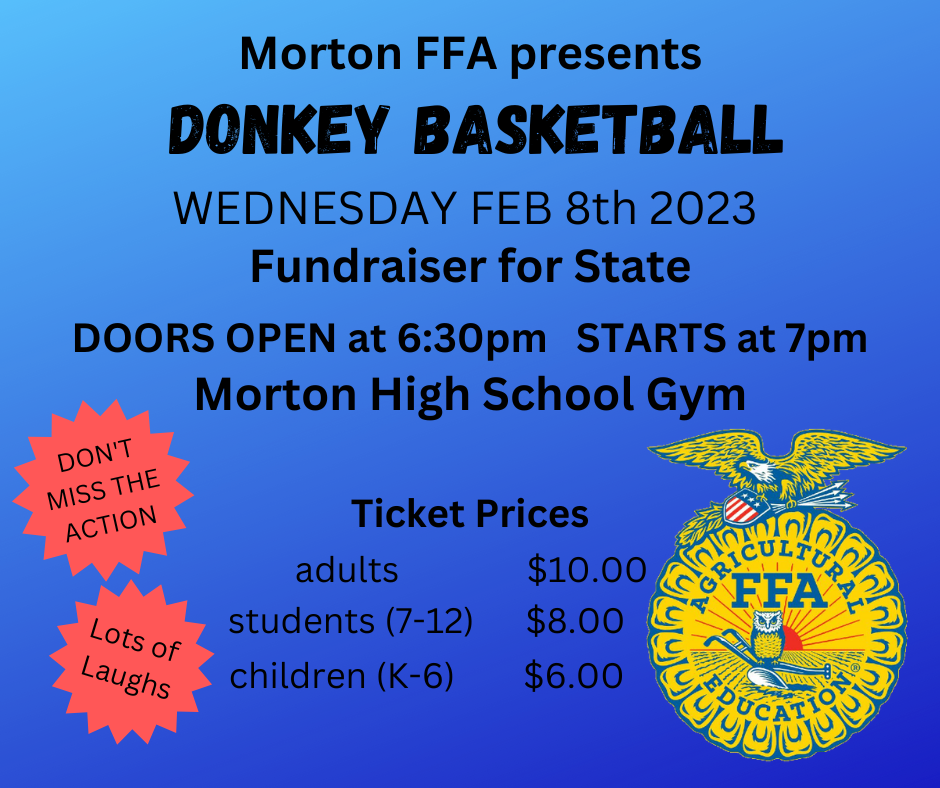 Donkey Basketball- February 8th- 7pm
